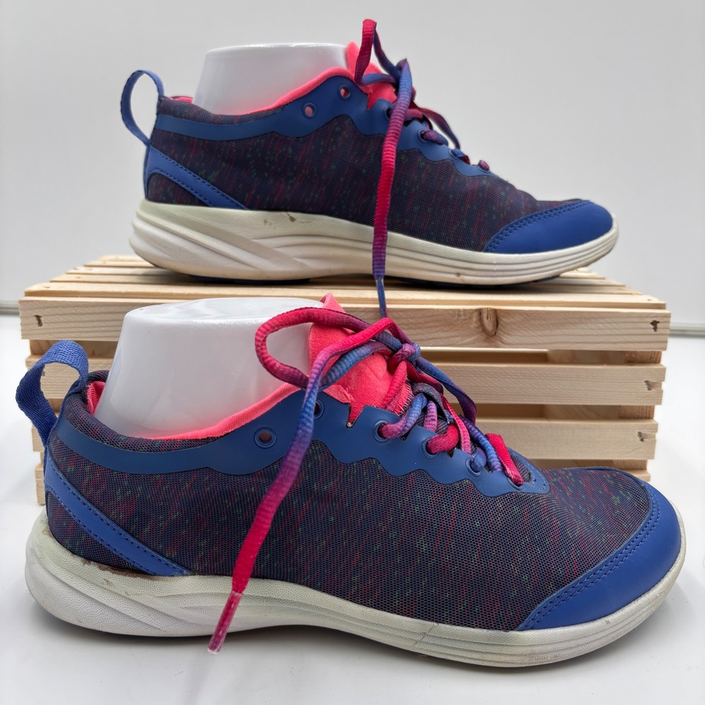 Vionic Fyn Womens Walking Shoes‎ Blue Pink Mesh Orthotic Sneakers 6